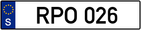 Trailer License Plate